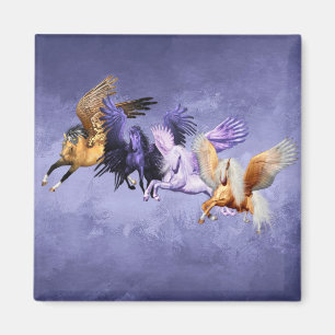 The Four Pegasi Flying Horses Pegasus Stallions Magnet