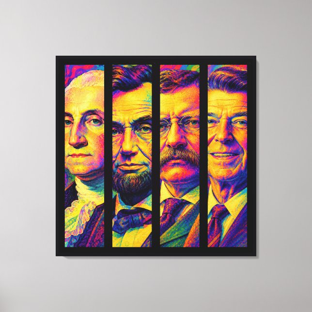 The Four Presidents  Canvas Print (Front)