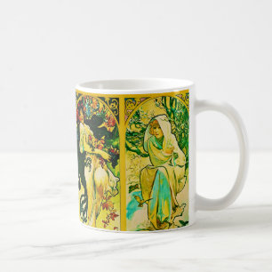 The Four Seasons ~ Alphonse Mucha Coffee Mug