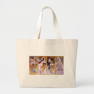 The Four Seasons Art Nouveau Large Tote Bag
