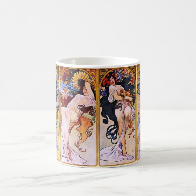 The Four Seasons by Mucha Mug (Center)