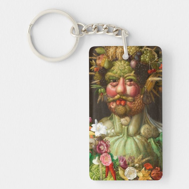 The Four Seasons: Vertumnus - Giuseppe Arcimboldo Key Ring (Front)