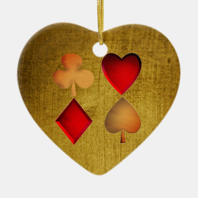 The four suits, ceramic tree decoration (Front)