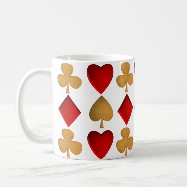 The four suits coffee mug (Left)