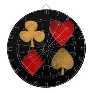 The four suits, dartboard