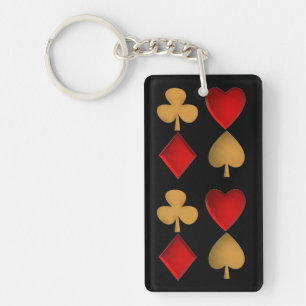 The four suits keychain