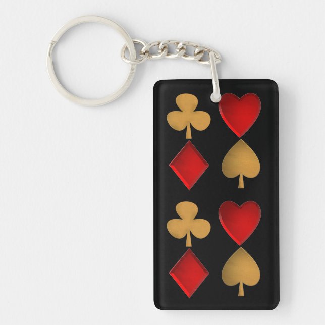 The four suits keychain (Front)