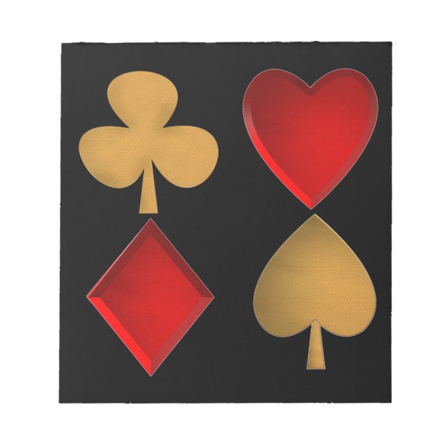 The four suits notepad (Front)