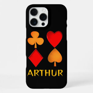 The four suits personalised iPhone 16 pro max case