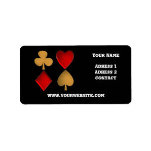 The four suits,Personalised Label