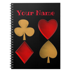 The four suits,Personalized Notebook