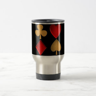 The four suits travel mug