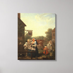The Four Times of Day: Evening, 1736 Canvas Print