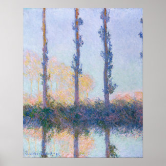 The Four Trees (1891) by Claude Monet Poster