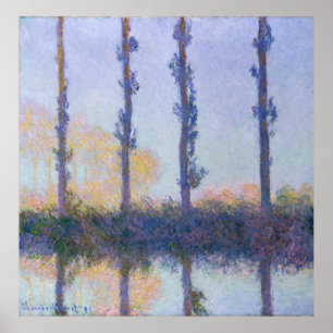 The Four Trees - Claude Monet Poster