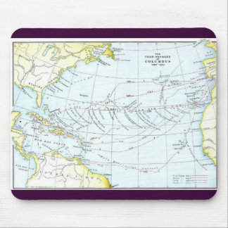 The_Four_Voyages_of_Columbus_1492-1503 Mouse Mat