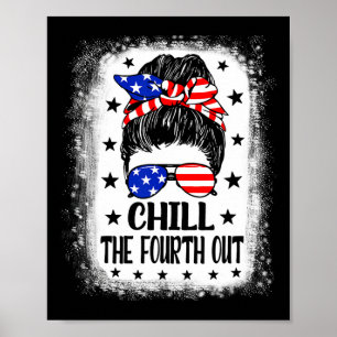 The Fourth Out Funny Patriotic 4th Of July Women M Poster