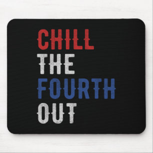 The Fourth Out Independence Usa Flag Funny 4th Of Mouse Mat
