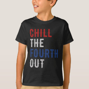 The Fourth Out Independence Usa Flag Funny 4th Of T-Shirt