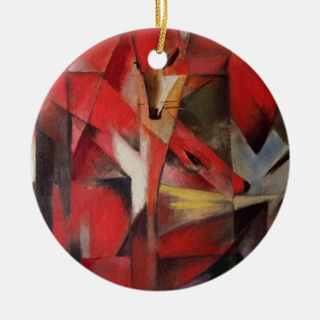 The Fox, 1913 Ceramic Tree Decoration (Front)