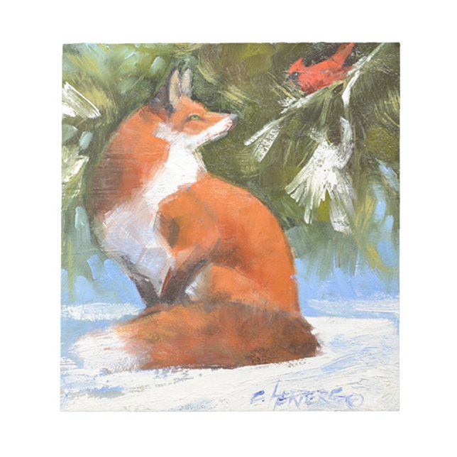 The Fox and the Cardinal Notepad (Front)