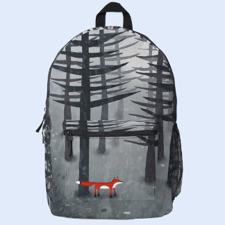 The Fox and the Forest Printed Backpack