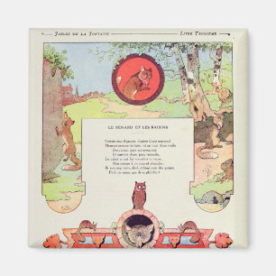 The fox and the grapes magnet