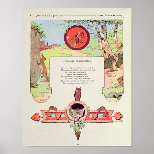 The fox and the grapes poster (Front)