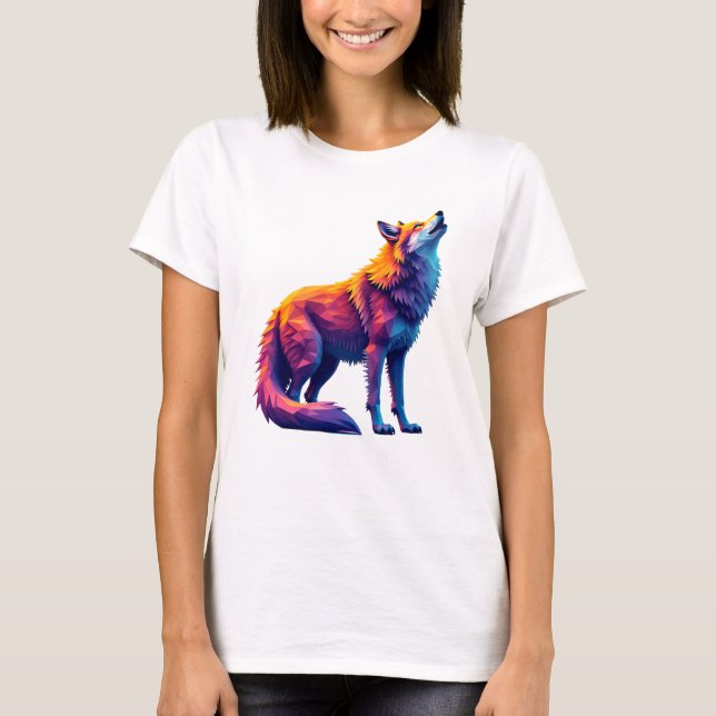 The Fox Howling to the Future T-Shirt (Front)