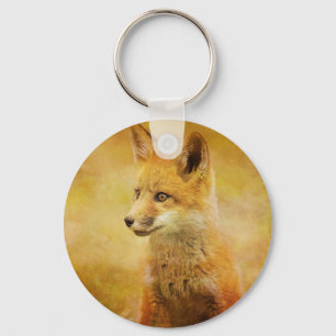 The Fox in the Wood Key Ring