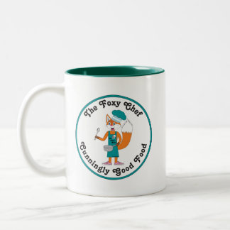 The Foxy Chef - Cunningly Good Food logo mug