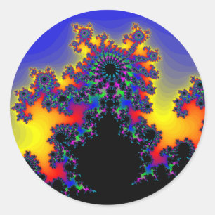The Fractal's Edge: Classic Round Sticker