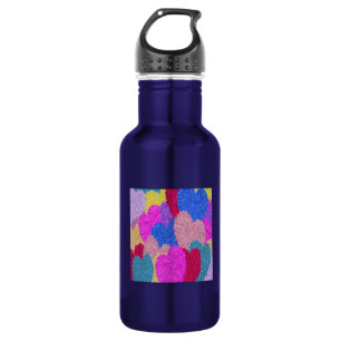 The Fragmented Hearts Abstract Painting 532 Ml Water Bottle