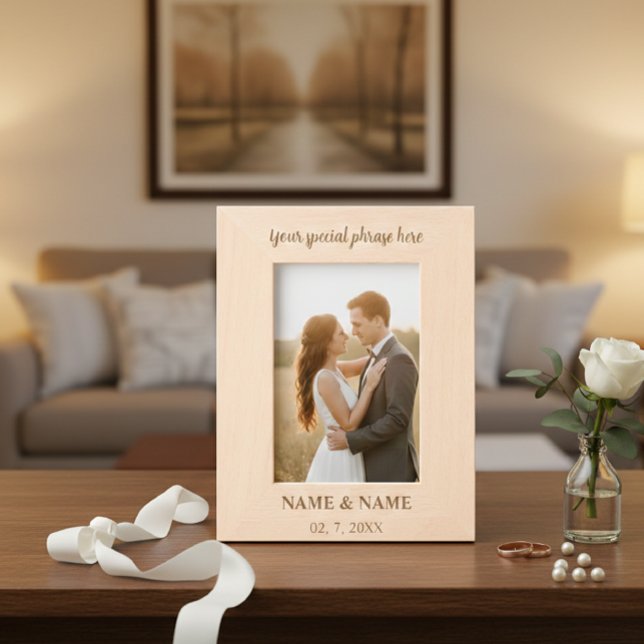 The Frame of Us – Personalized Wooden Engagement  (Creator Uploaded)