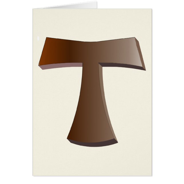 The Franciscan Cross and Prayer in Mahogany (Front)