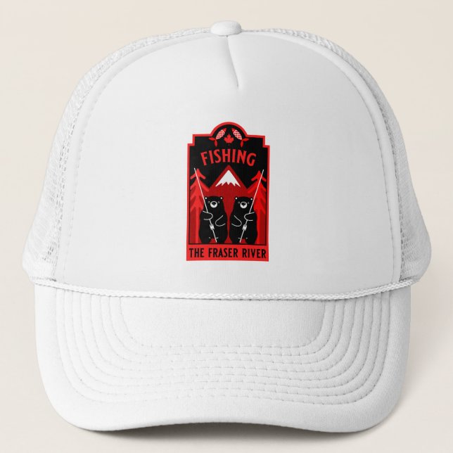 The Fraser River Fishing Canada Trucker Hat (Front)