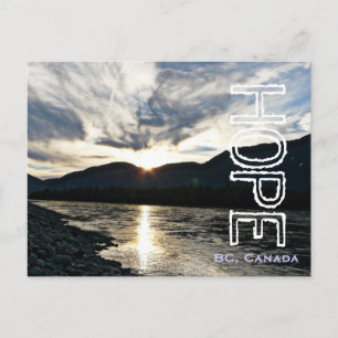 The Fraser River in Hope British Columbia Postcard