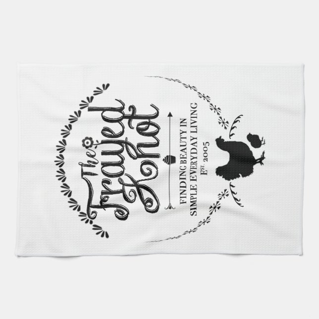 The Frayed Knot - Crest Kitchen Towel (Horizontal)