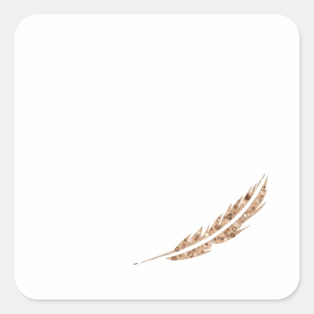 The Freckled Feather Stickers Gift Tags (Front)