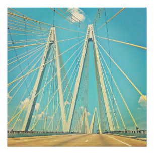 The Fred Hartman Bridge Poster