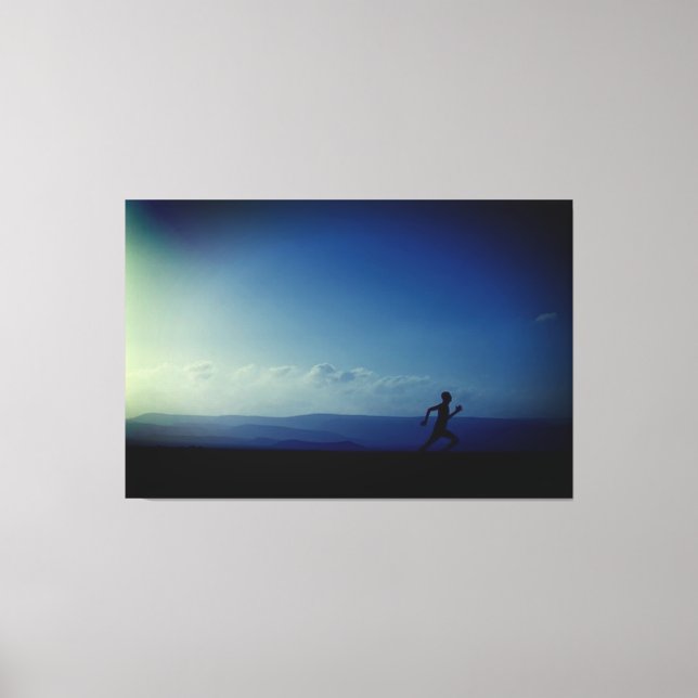 THE FREEDOM OF RUNNING 3 Panel Canvas Wall Art (Front)