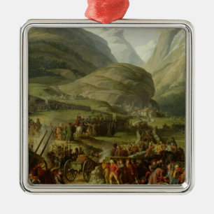The French Army Travelling St. Bernard Pass Metal Tree Decoration