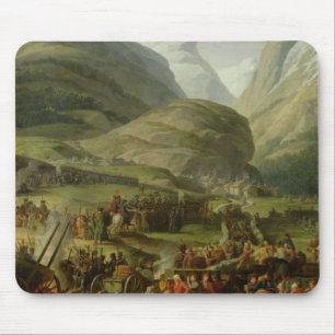 The French Army Travelling St. Bernard Pass Mouse Mat