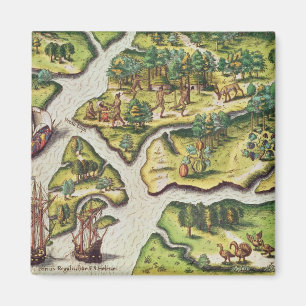 The French Arrive at Port Royal Magnet