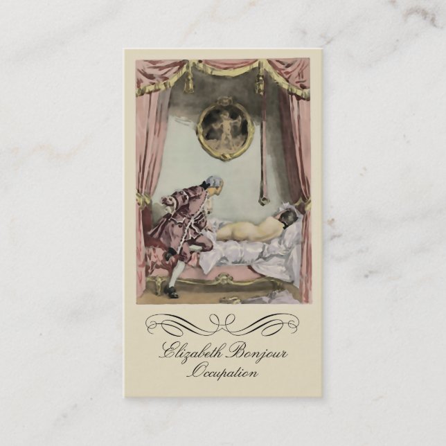 The French Bed ~ Business Card (Front)