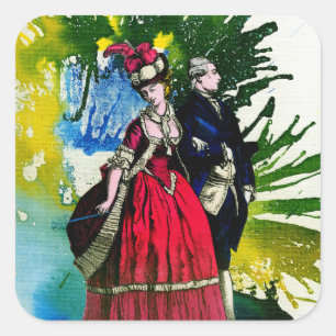 The French Bourbons by Michael Moffa Square Sticker