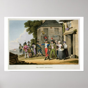The French Conscripts, engraved by Matthew Dubourg Poster