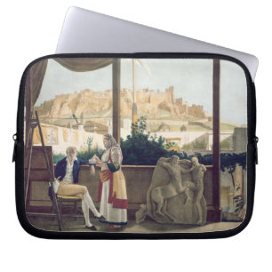 The French Consul, Monsieur Fauvel, on the terrace Laptop Sleeve