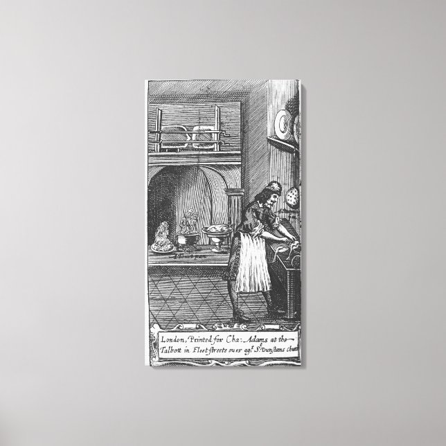 'The French Cook' by La Varenne Canvas Print (Front)
