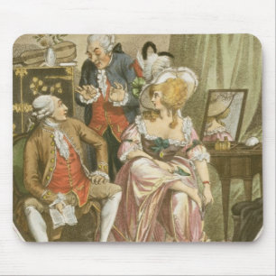 The French Dressing Room, engraved by P.W. Tomkins Mouse Mat